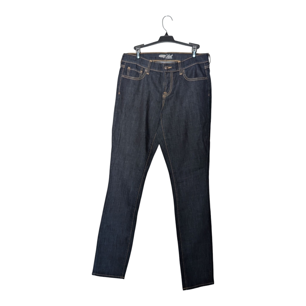 Women Dark Blue Jeans The Flirt Old Navy 6 Long